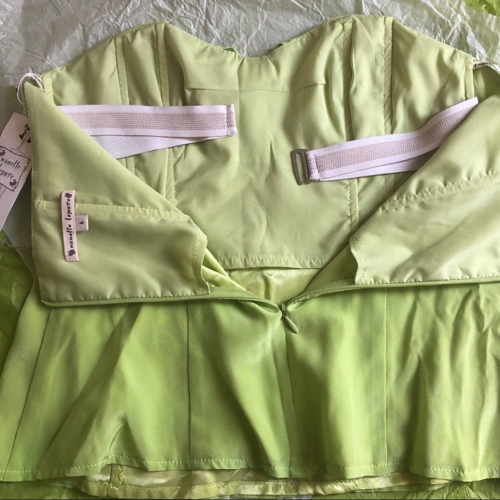 Nanette Lepore 100% Silk Strapless Twist Bustier Top Sz 6 - Picture 7 of 13